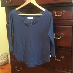 Hollister Off The Shoulder 3/4 Sleeve Shirt